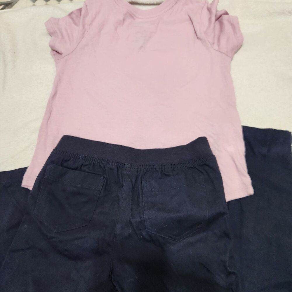 Izod Girls 2pcs Set Blue Pants And Pink Snoopy Top size large (10) . New - Picture 6 of 9